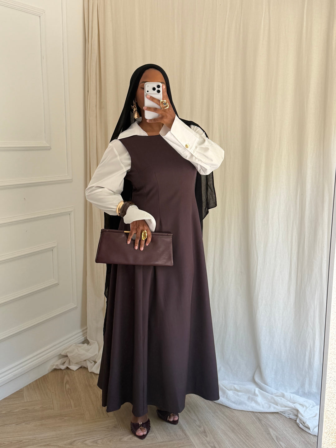 ROBE TAILLEUR PRUNE