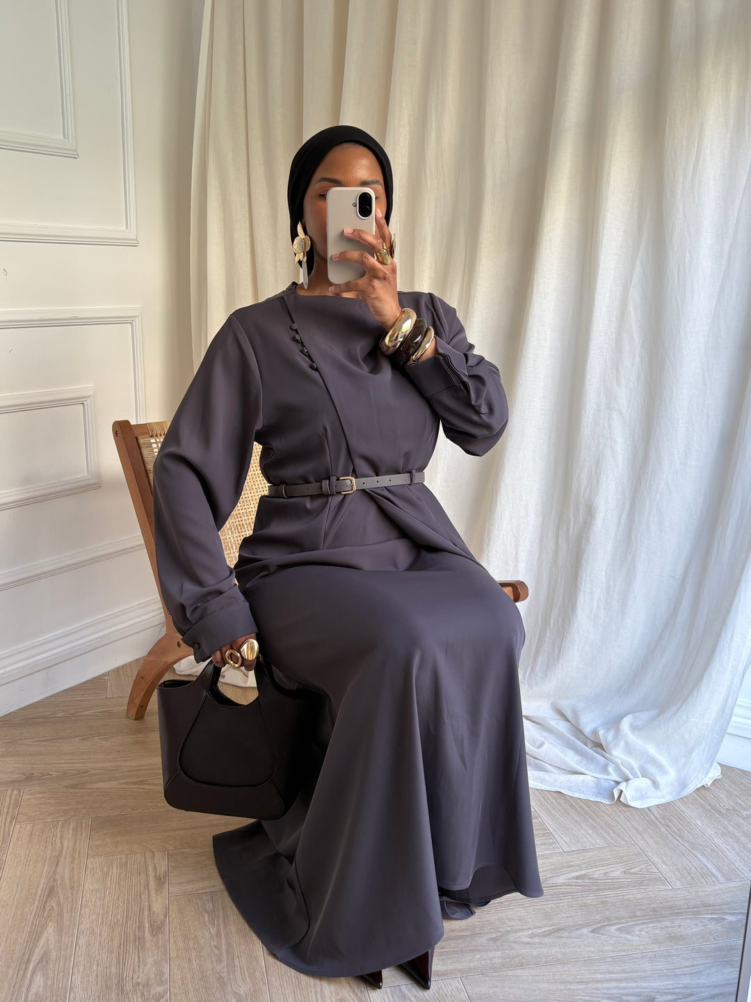 ROBE TARA GRISE