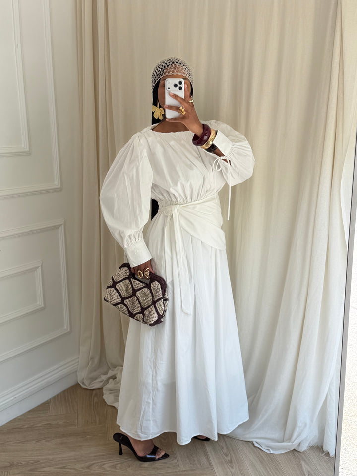 ROBE COTON KAYILI BLANCHE