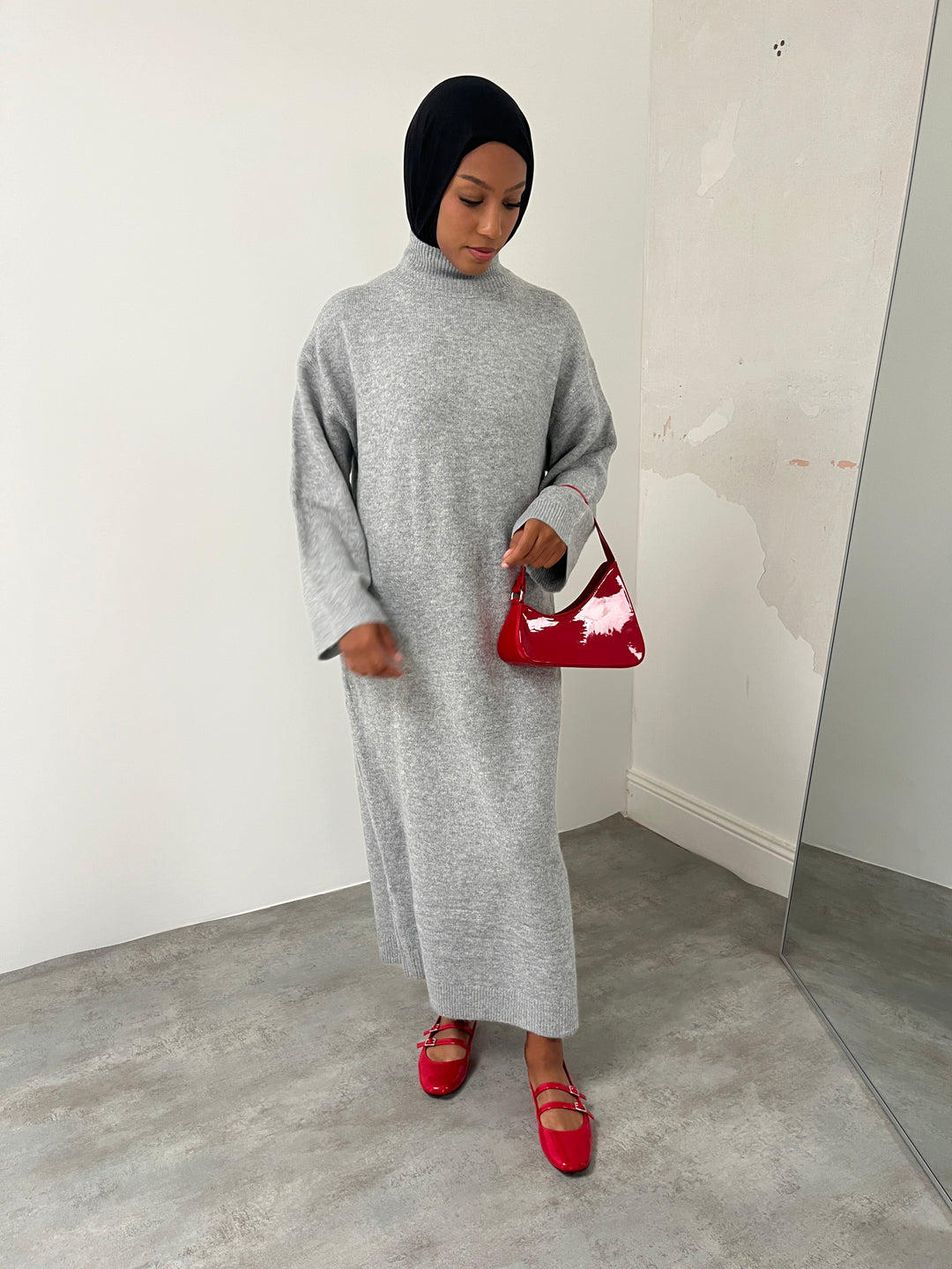 DRESS PULL OVER GRIS CLAIR
