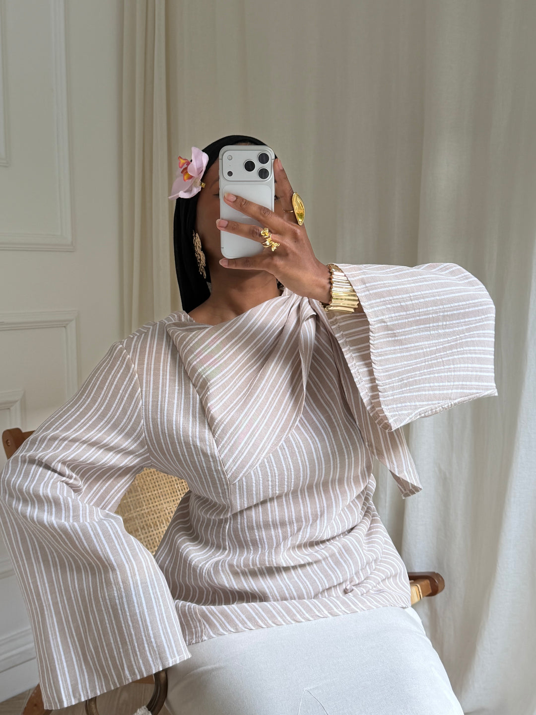 BLOUSE AYLEEN TAUPE