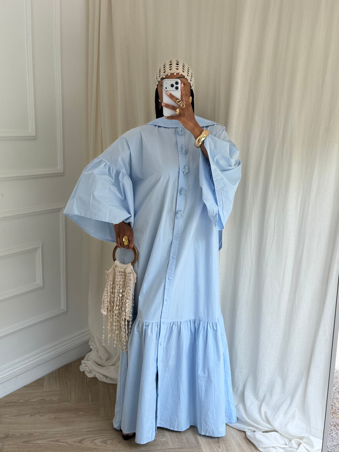 ROBE AMALIYA BLEU CIEL