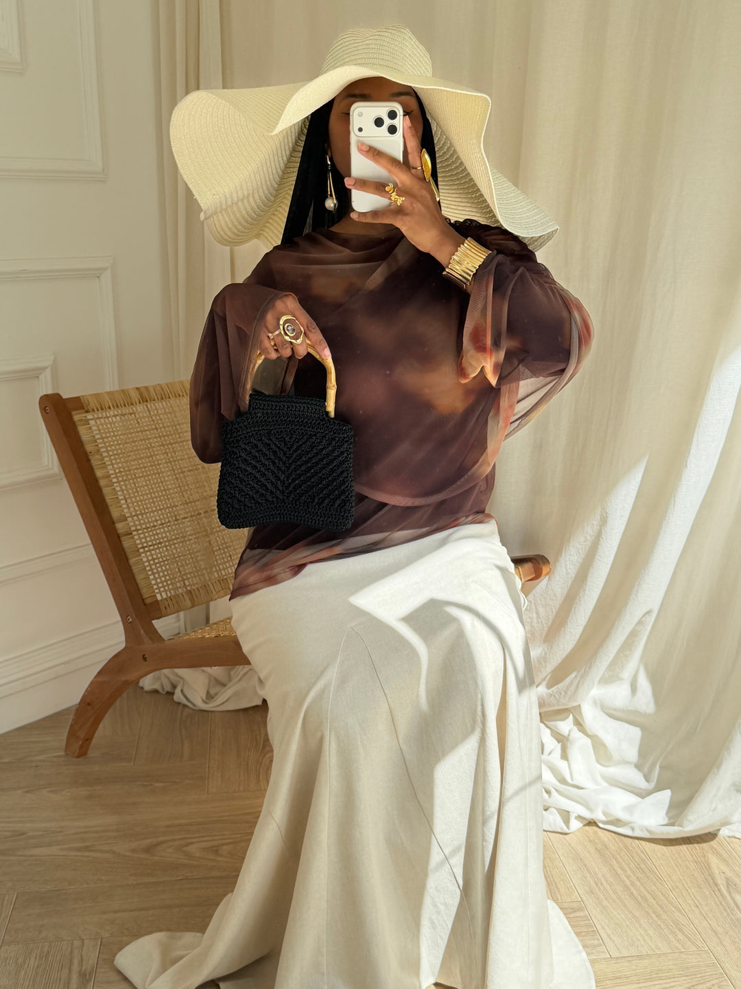BLOUSE AYDA MARRON
