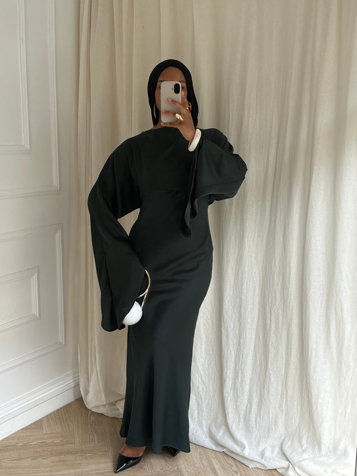 DRESS AYNA VERT ÉMERAUDE