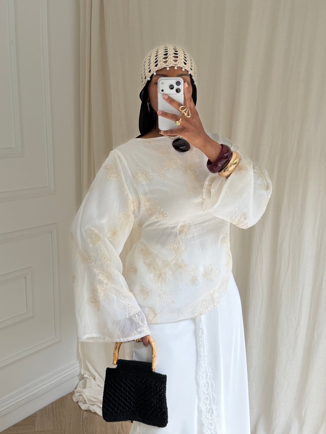 BLOUSE BRODERIE BLANCHE