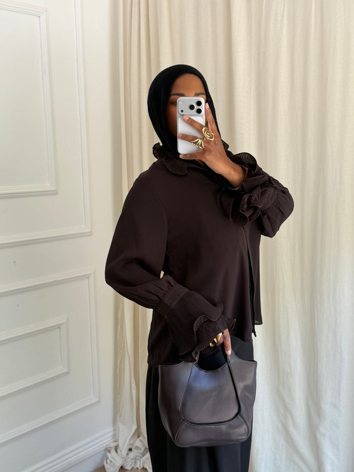 BLOUSE BOHAM CHOCOLAT
