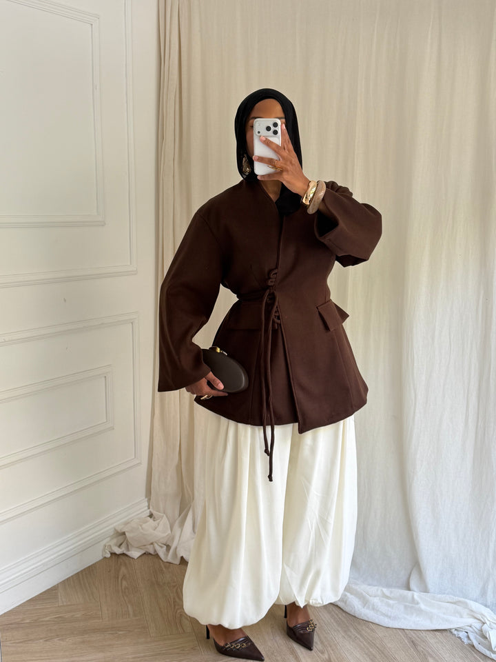 VESTE BELLA MARRON