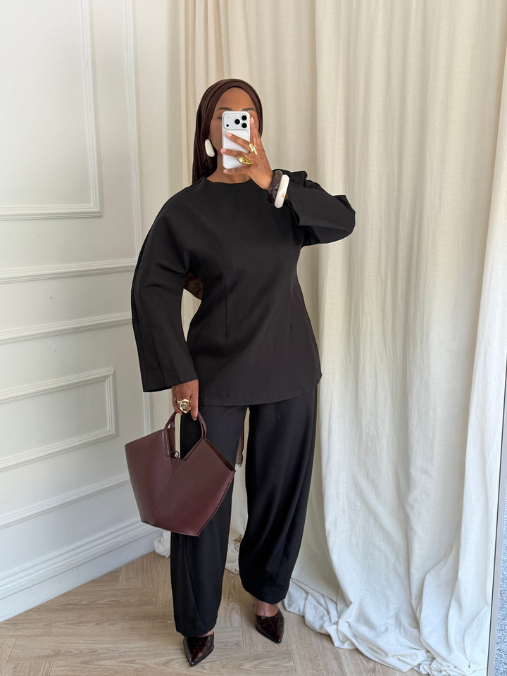 TOP LONG INTEMPOREL NOIR