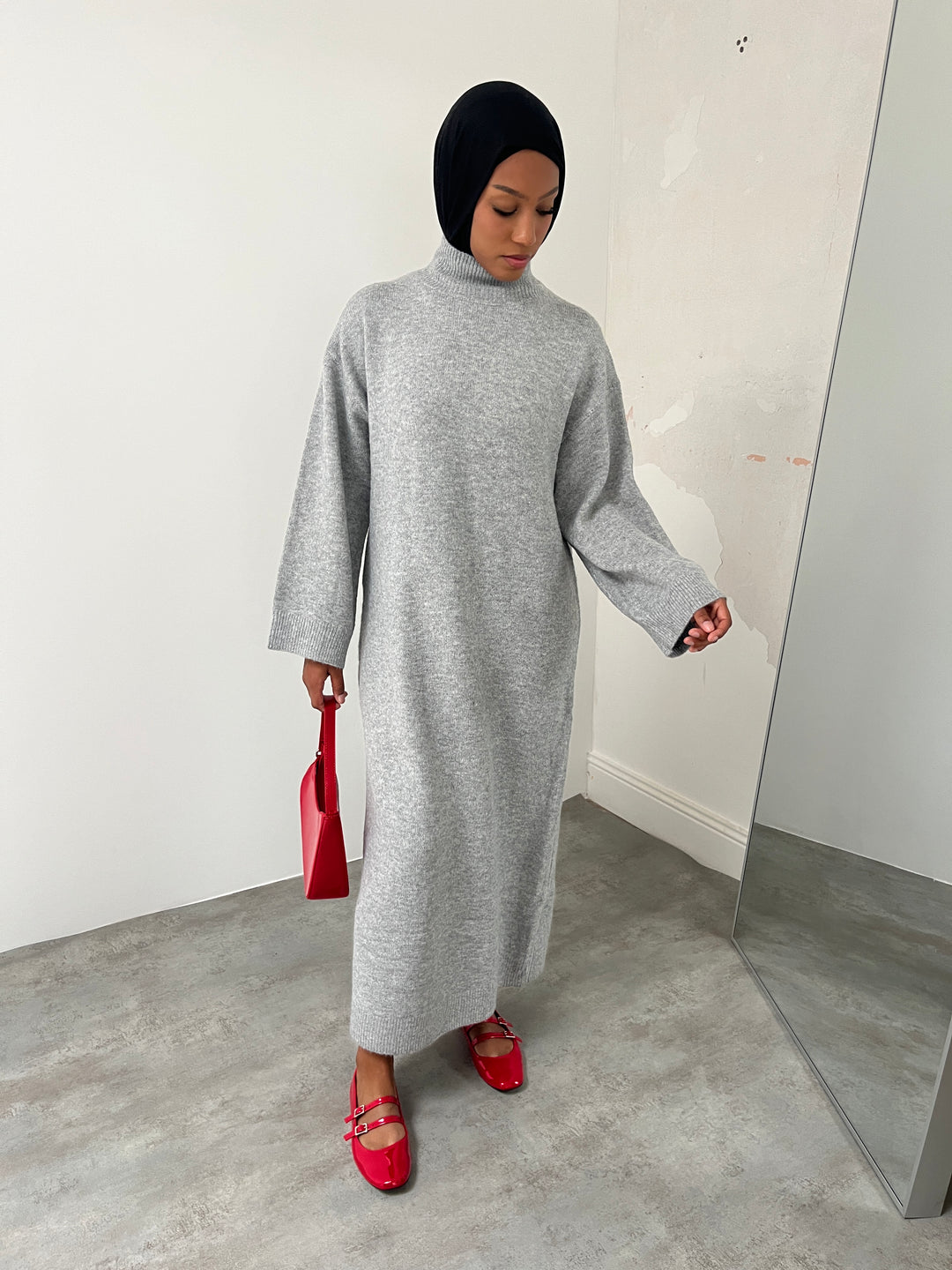 DRESS PULL OVER GRIS CLAIR