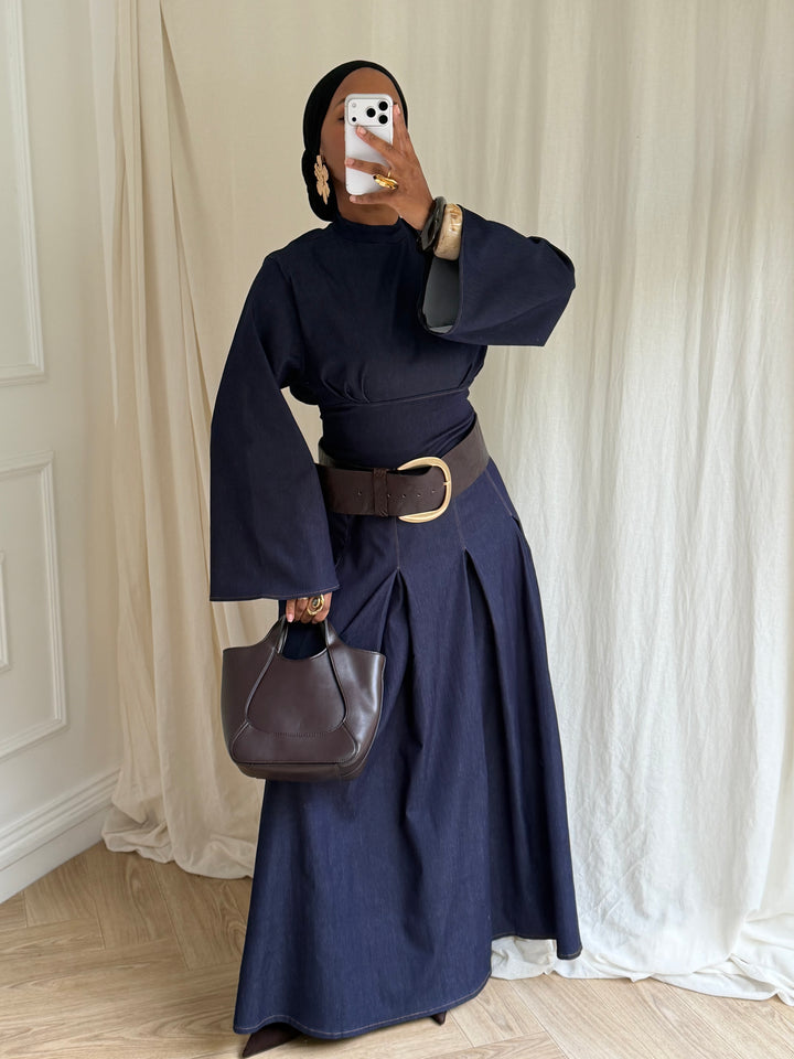 TOP CINTRÉ DENIM