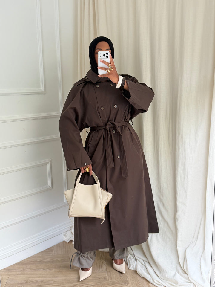 TRENCH MUSE MARRON