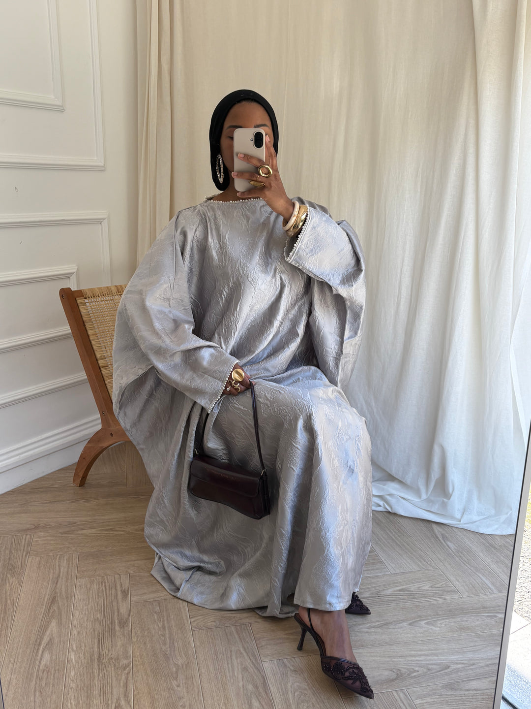 ABAYA KADI GRISE