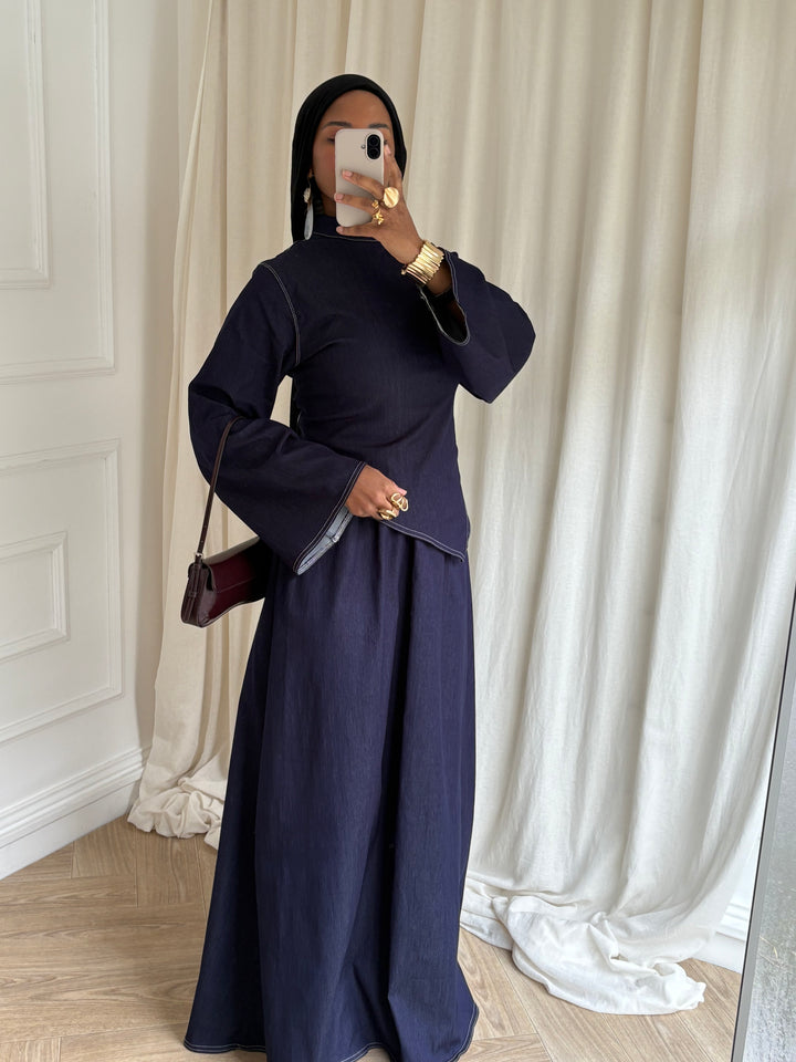 SET JUPE STYLE JEAN