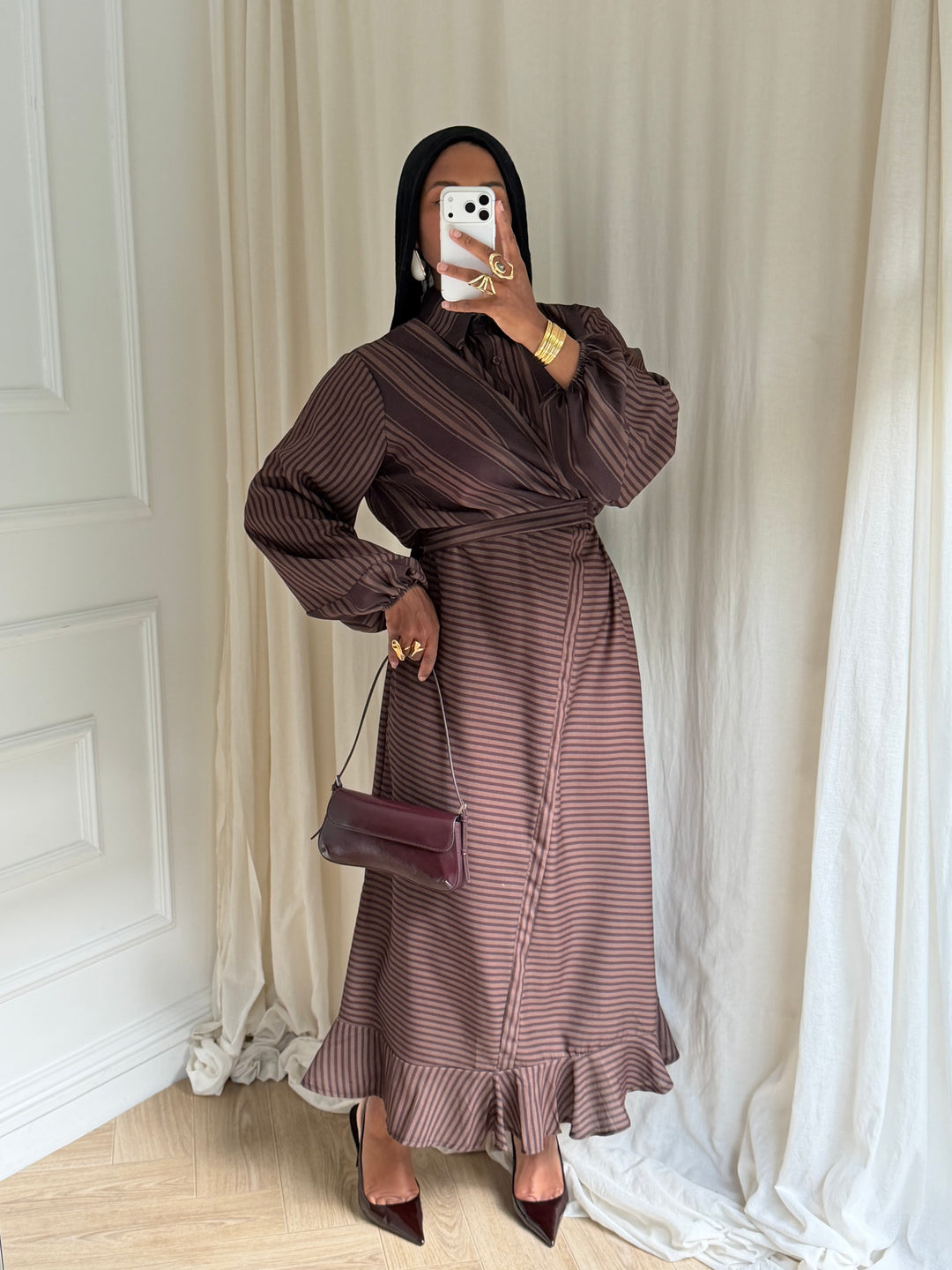ROBE EDEN MARRON