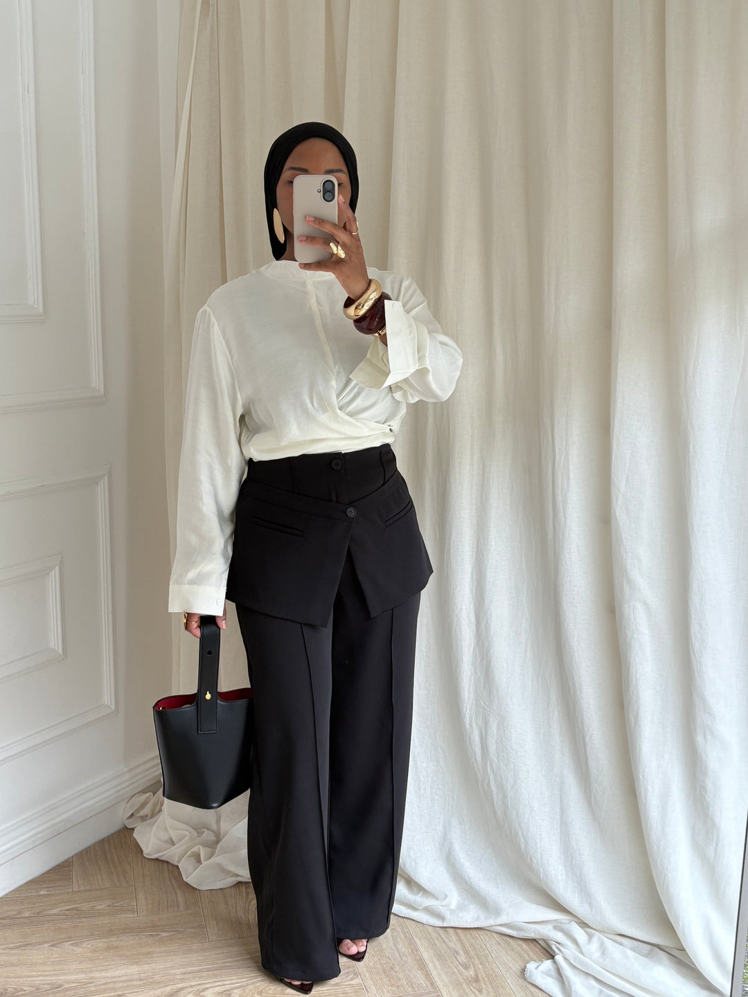 PANTALON JUPE NOIR