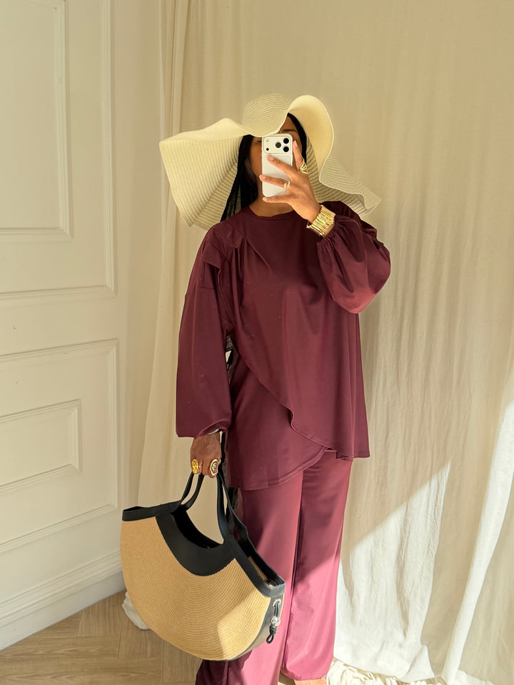 BURKINI BALI BORDEAUX