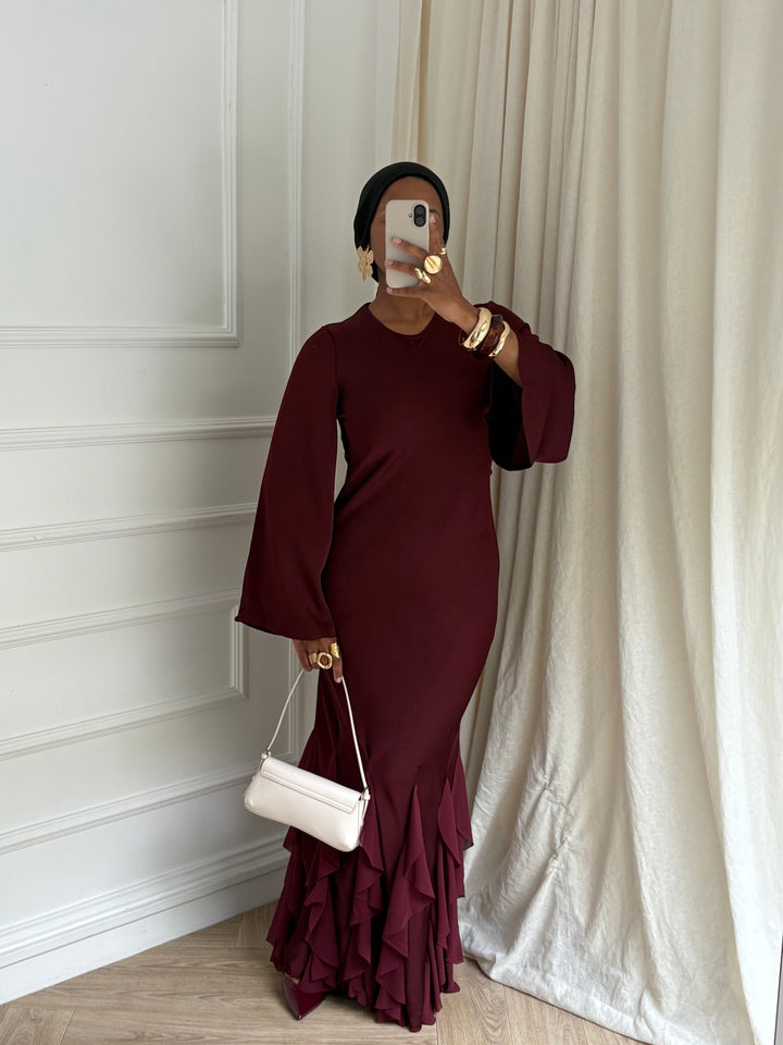 ROBE ZAHRA BORDEAUX