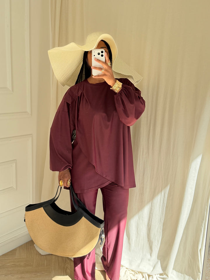 BURKINI BALI BORDEAUX