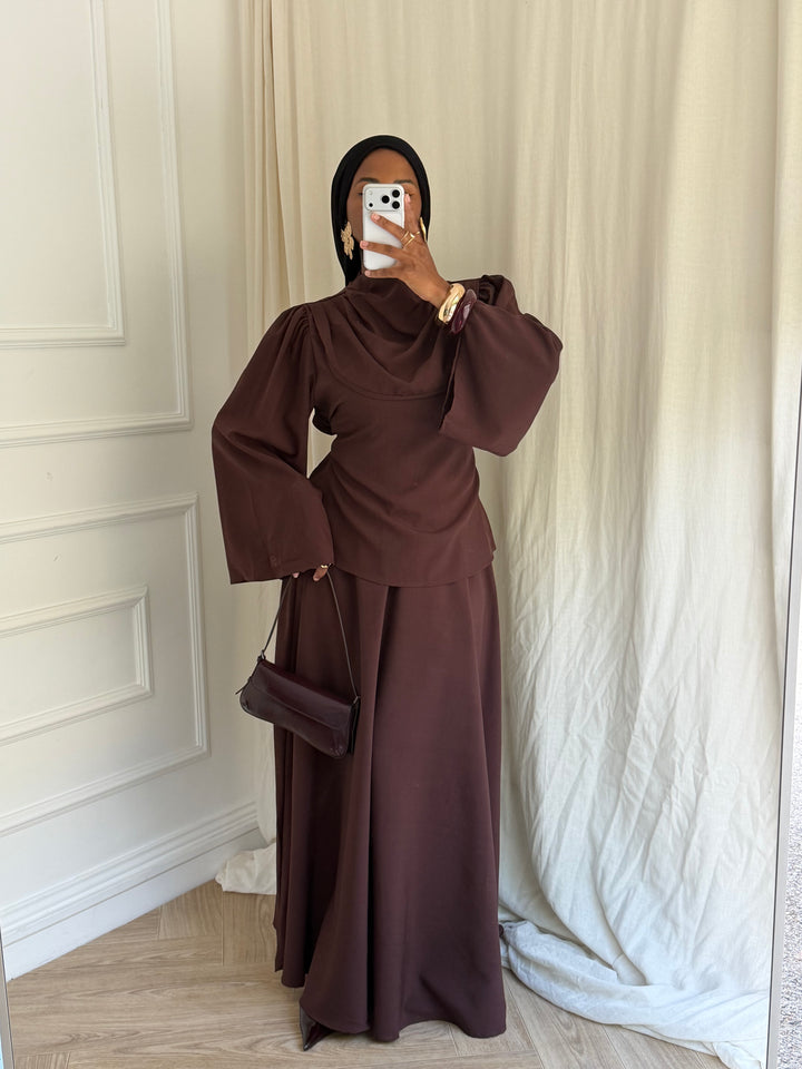 ENSEMBLE HANNA AUTOMNE MARRON