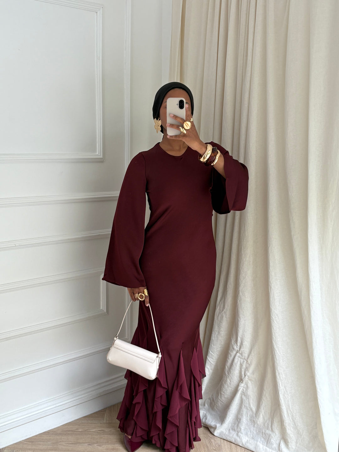 ROBE ZAHRA BORDEAUX