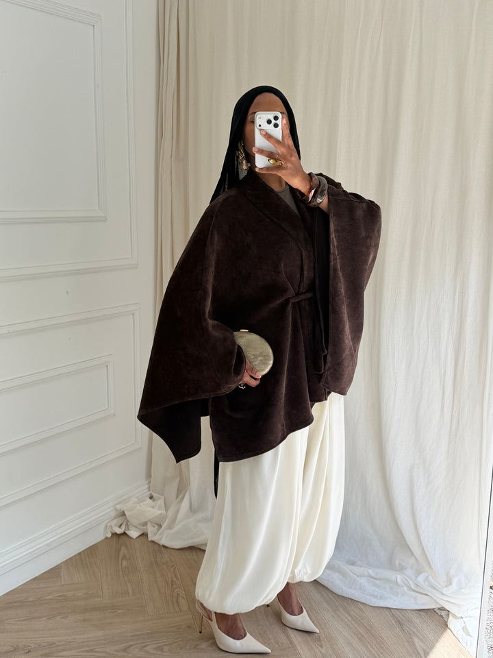 GILET NATI MARRON