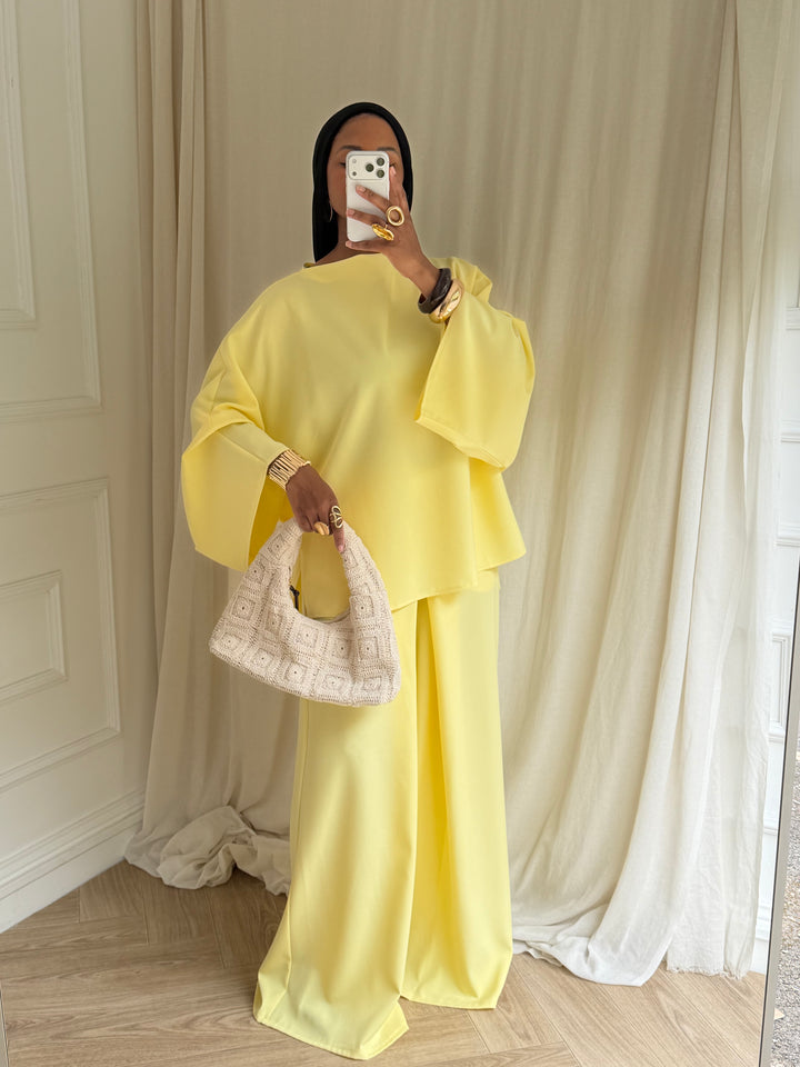 ENSEMBLE PANTALON MASTOUR YELLOW