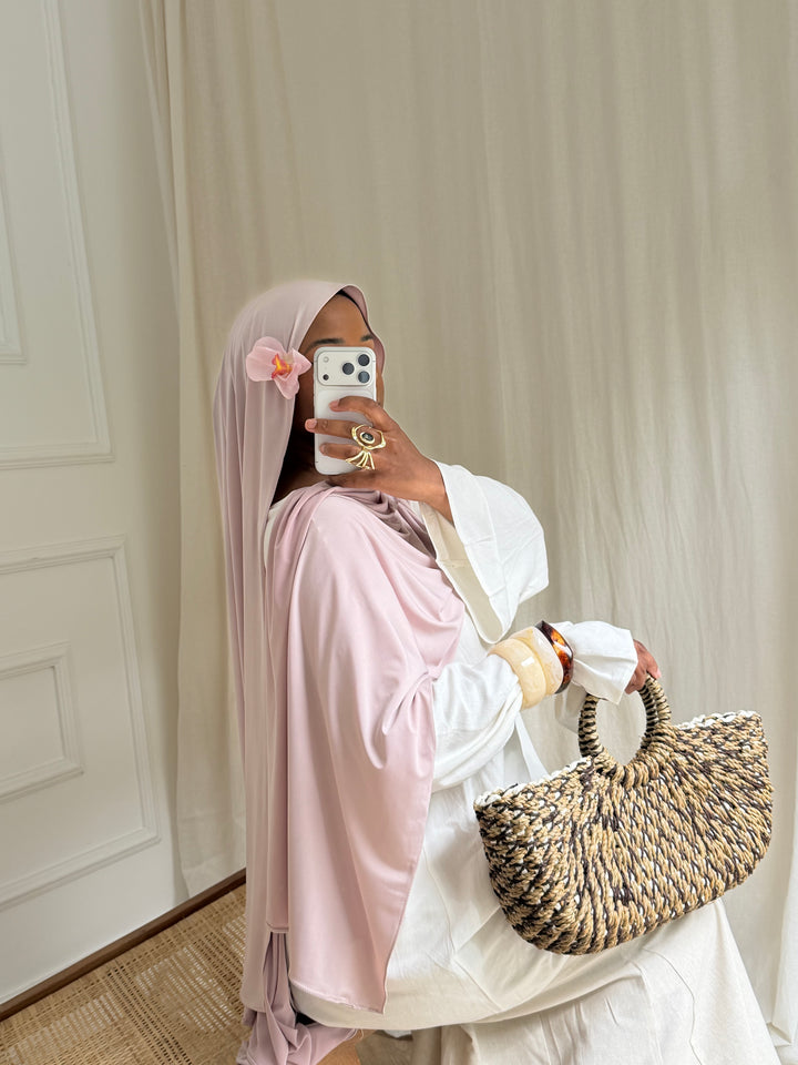 MAXI HIJAB JERSEY LIQUID ROSE POUDRÉ