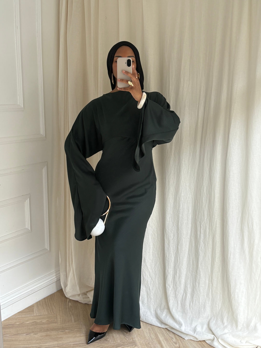 DRESS AYNA VERT ÉMERAUDE