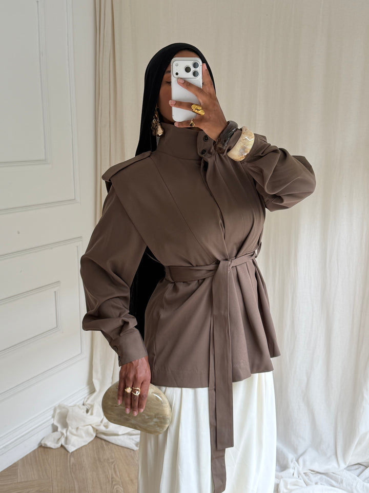 VESTE OLYA TAUPE
