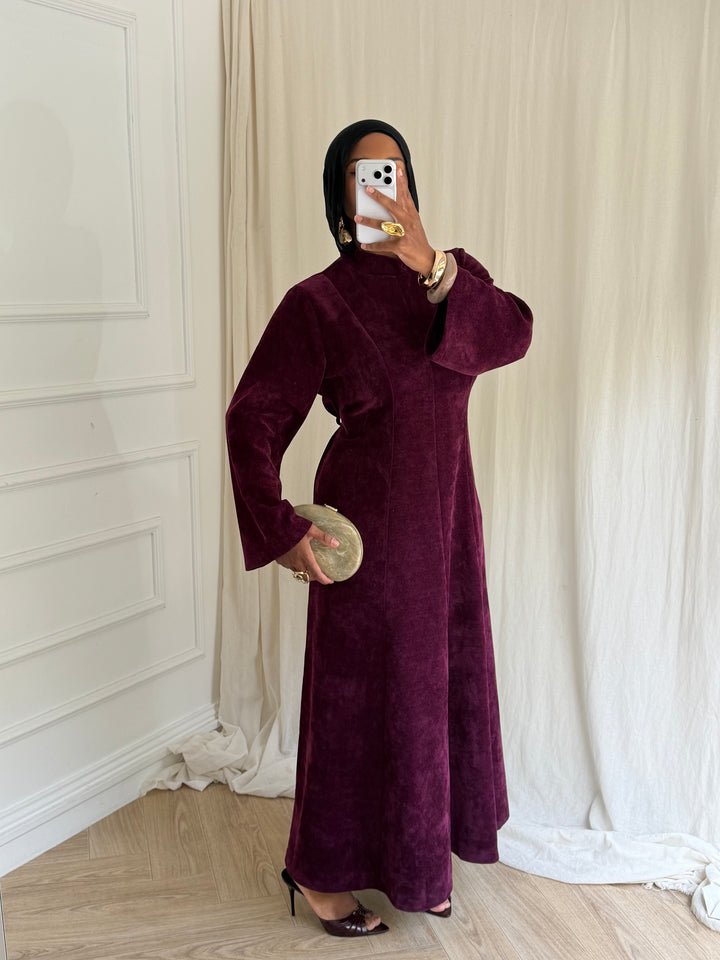 ROBE STYLE VELOURS PRUNE