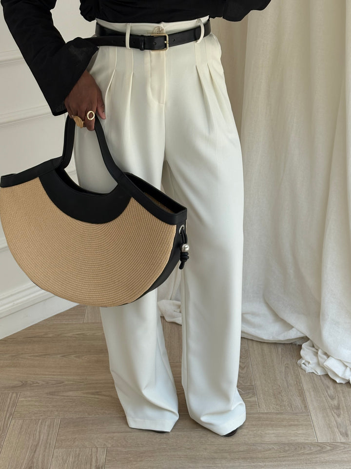 PANTALON PREMIUM TALL ÉCRU