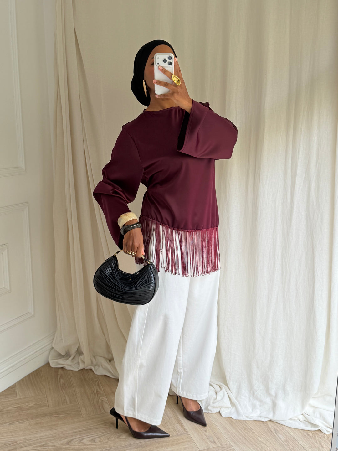 BLOUSE DOUSSAN BORDEAUX