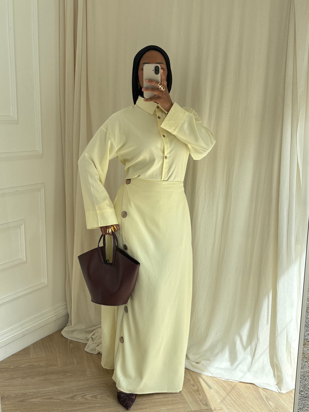ENSEMBLE BOUTONS JAUNE