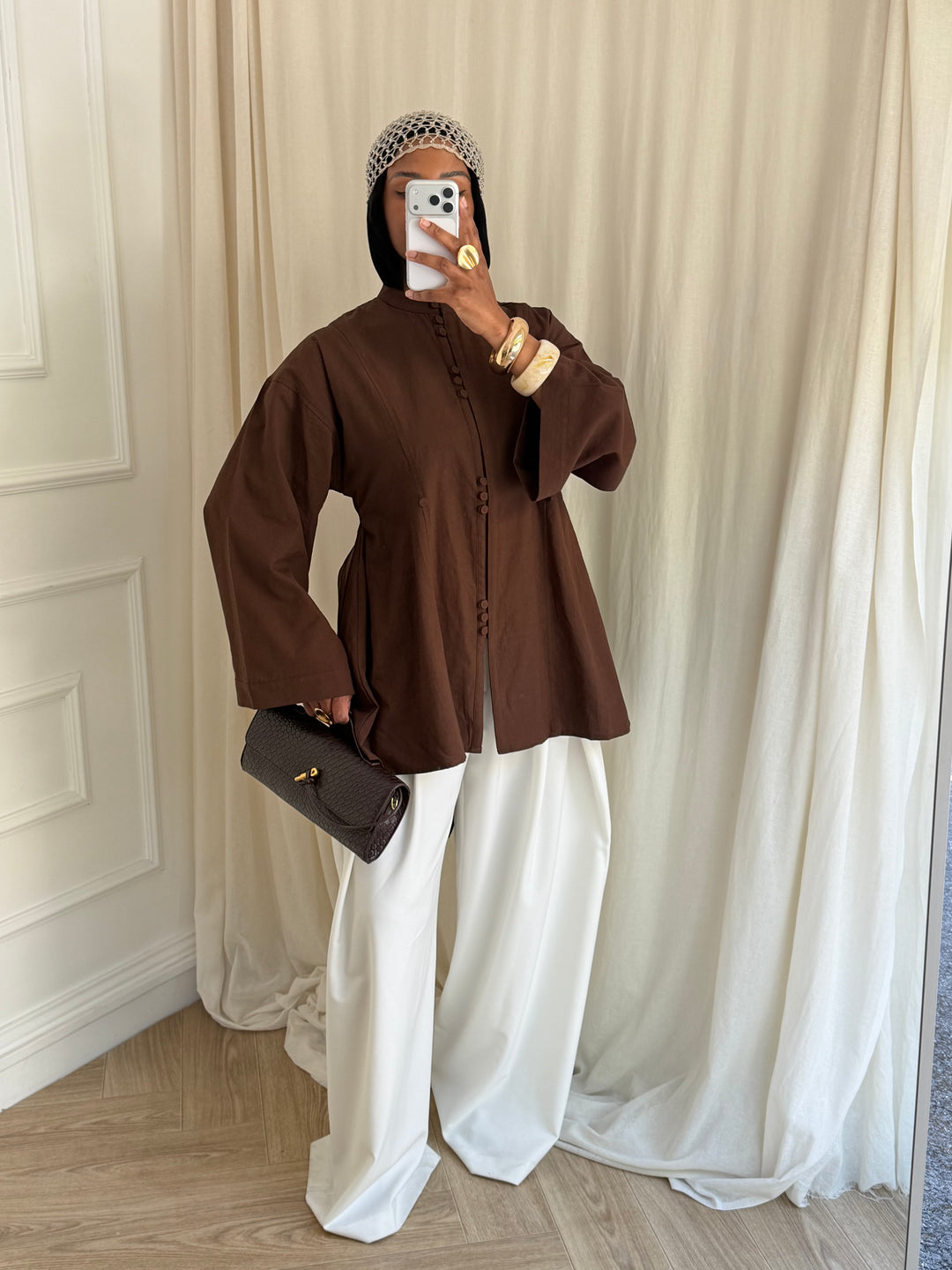 CHEMISE HAYNA MARRON