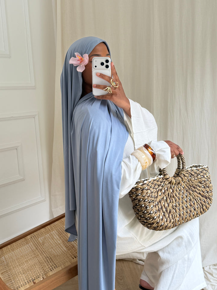 MAXI HIJAB JERSEY LIQUID BLEU JEAN