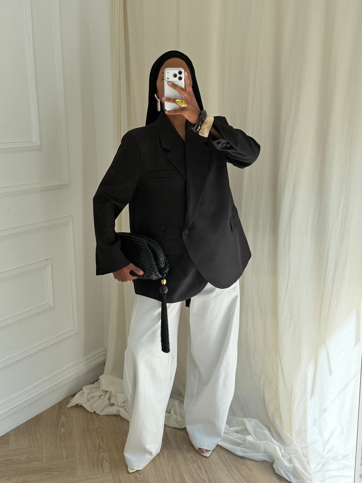 BLAZER MASCULIN LUXE NOIR