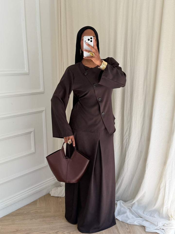 ENSEMBLE JUPE JADA MARRON