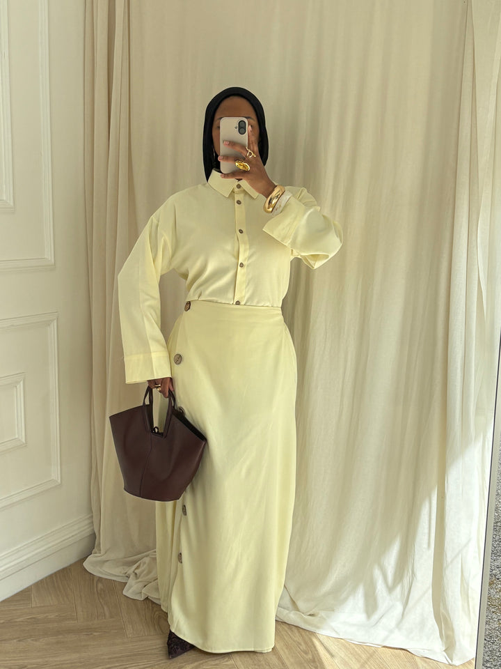 ENSEMBLE BOUTONS JAUNE