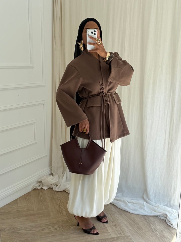 VESTE BELLA TAUPE