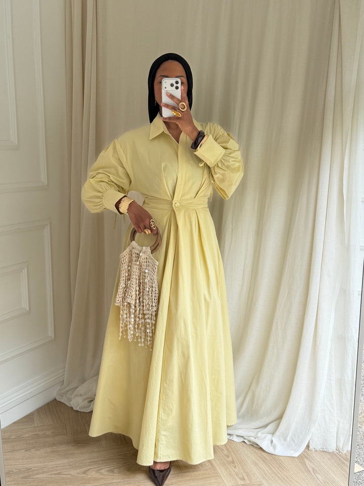 ROBE COTON CACHE CŒUR AVOCAT