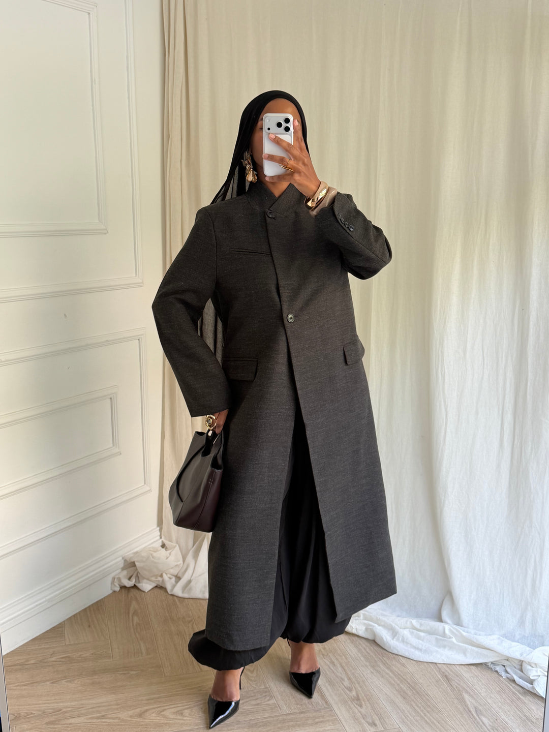 COAT LONG PREMIUM GRIS FONCÉ