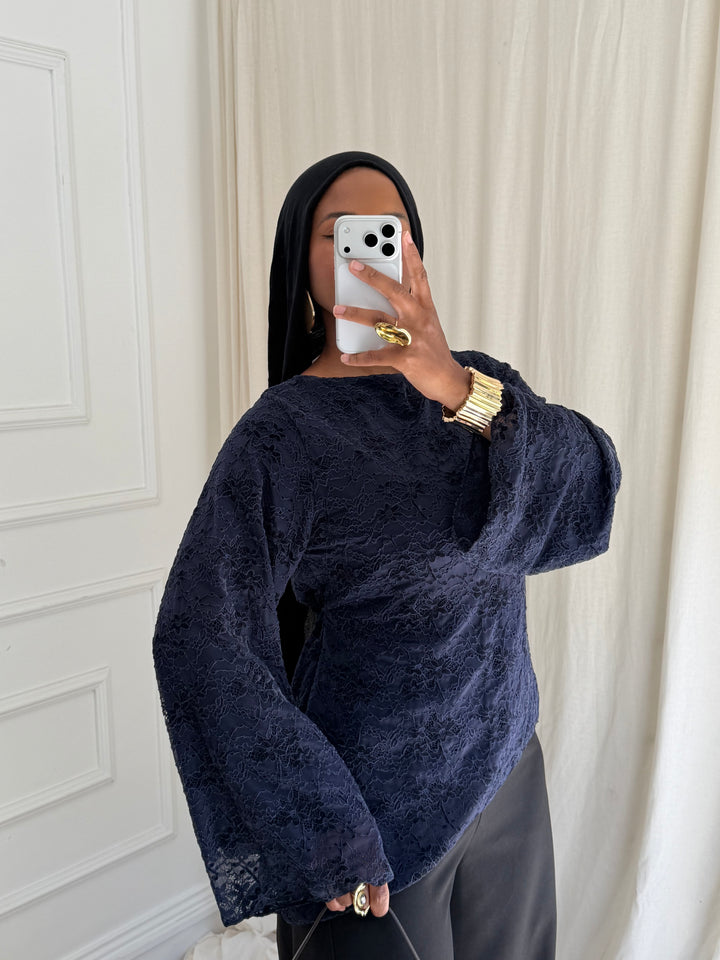 BLOUSE MARBELLA BLEU NUIT