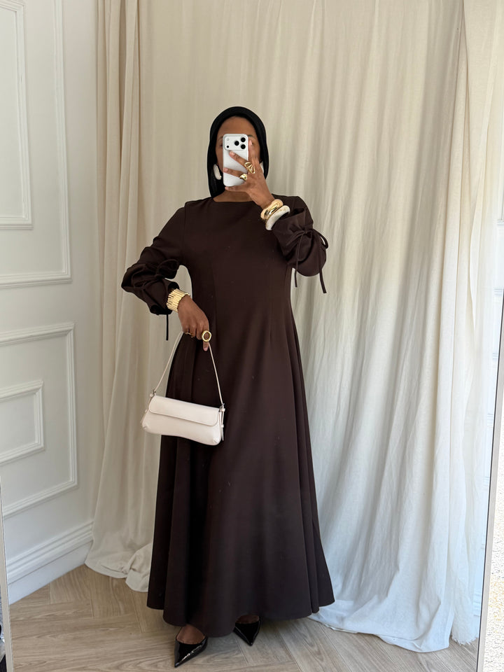 ROBE ÉLÉGANCIA CHOCOLAT