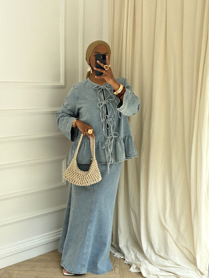 LA BLOUSE DENIM A NOUER