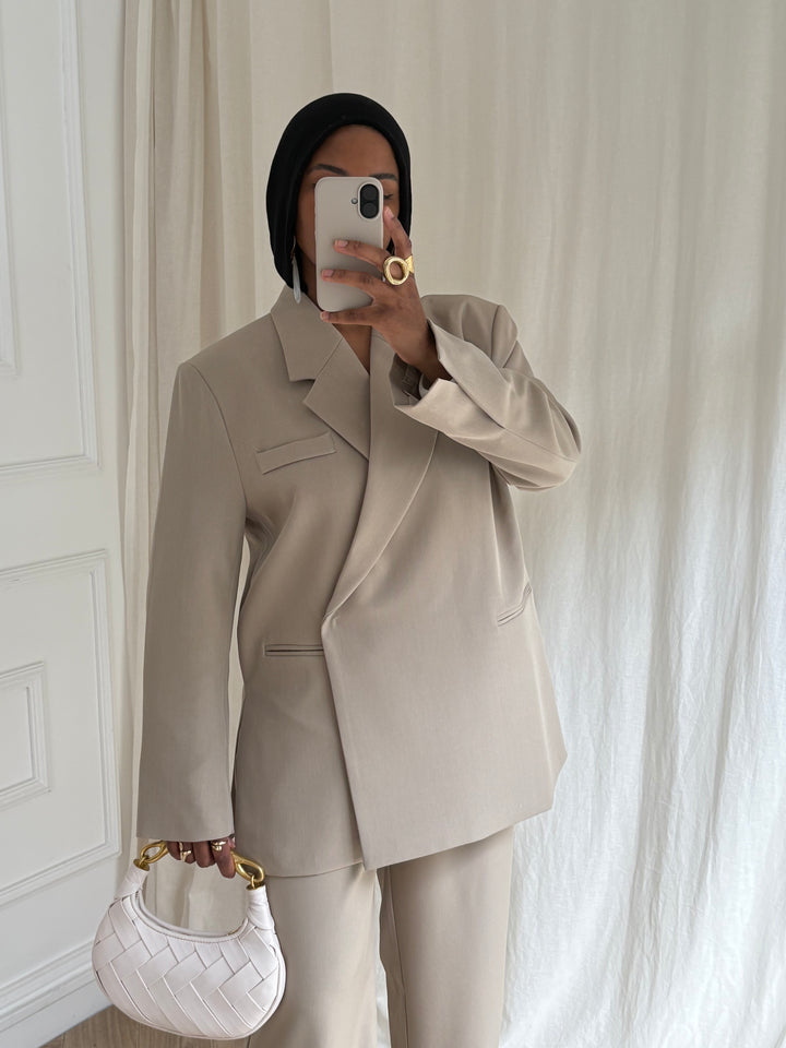 BLAZER PREMIUM TAUPE CLAIR