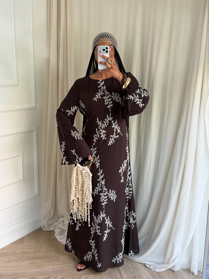 ROBE RAYSSEN MARRON