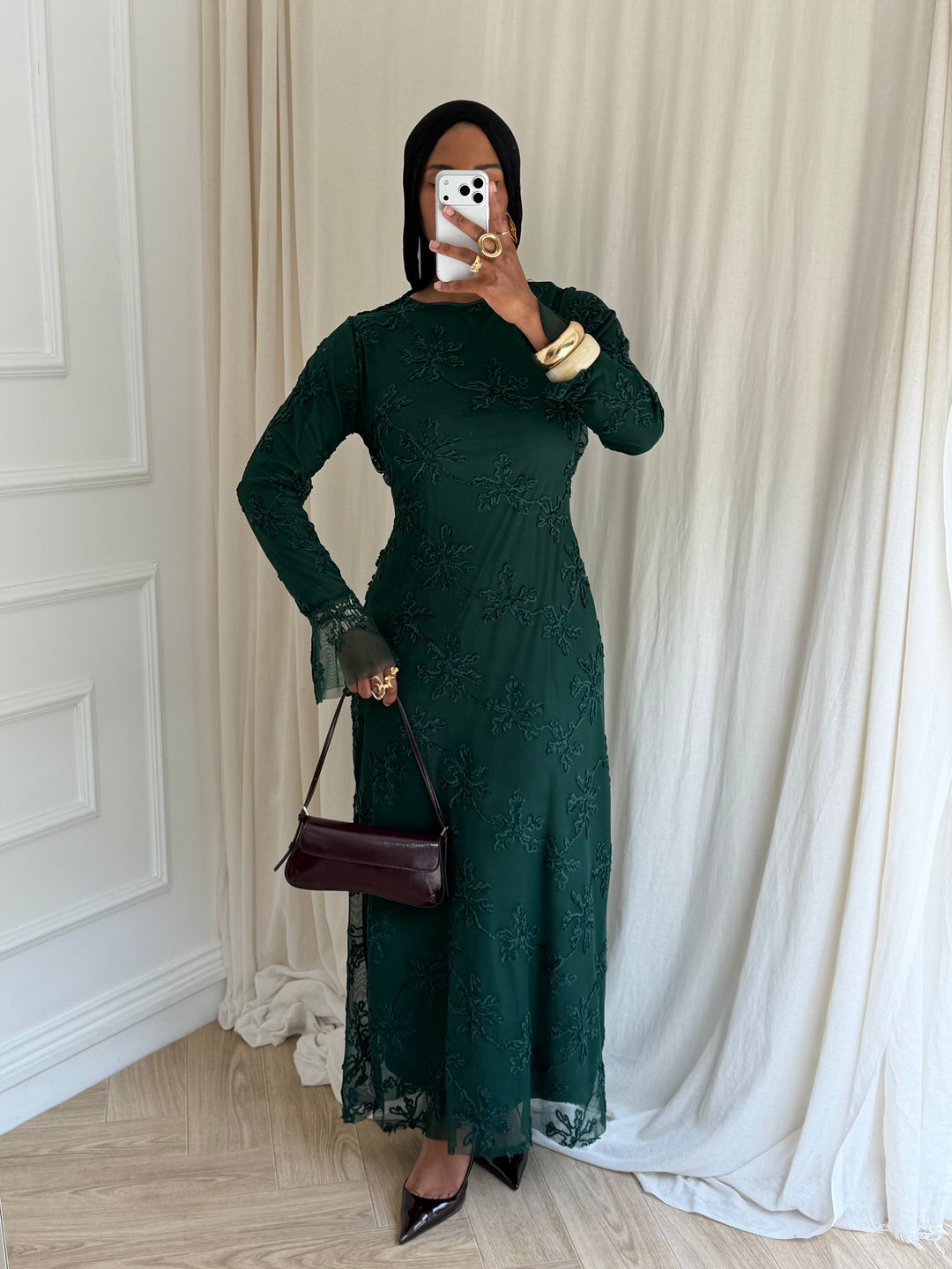 ROBE YARA VERT EMPIRE