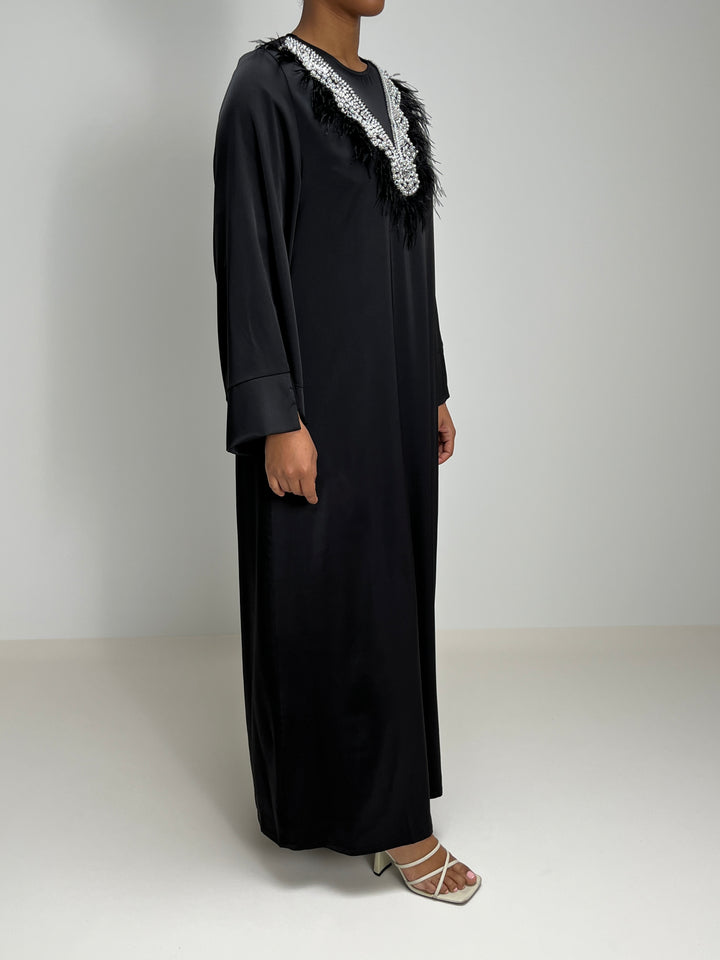 ABAYA LONA NOIRE