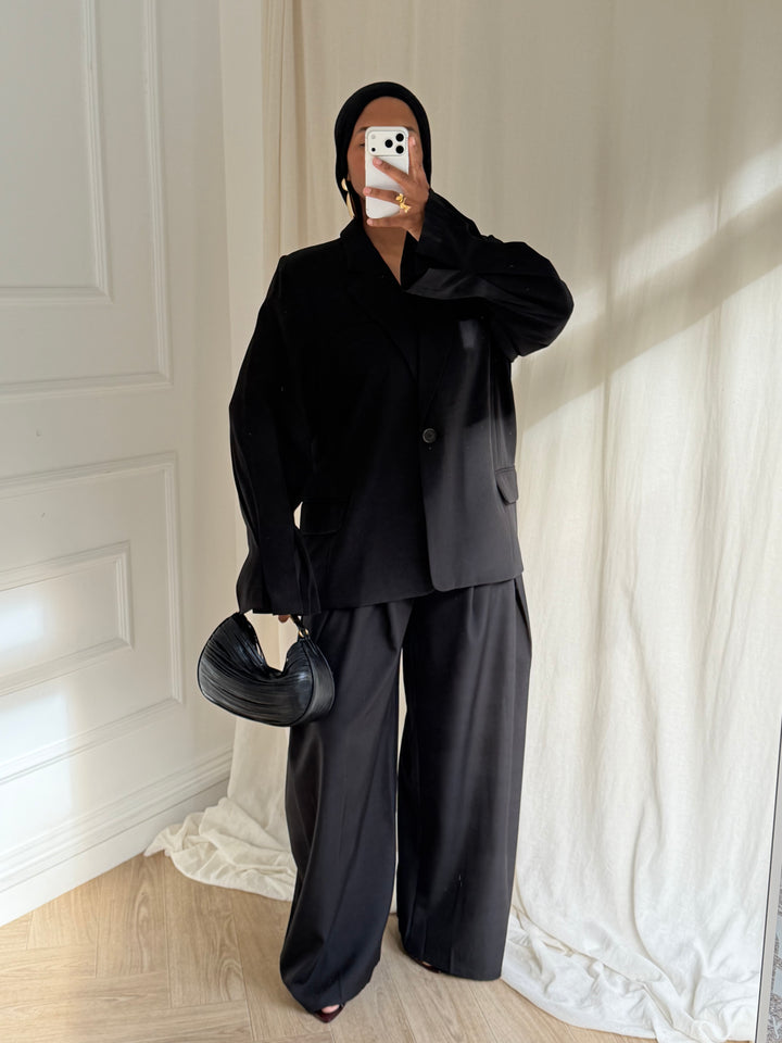 BLAZER PREMIUM MANCHES BOUFFANTES NOIR
