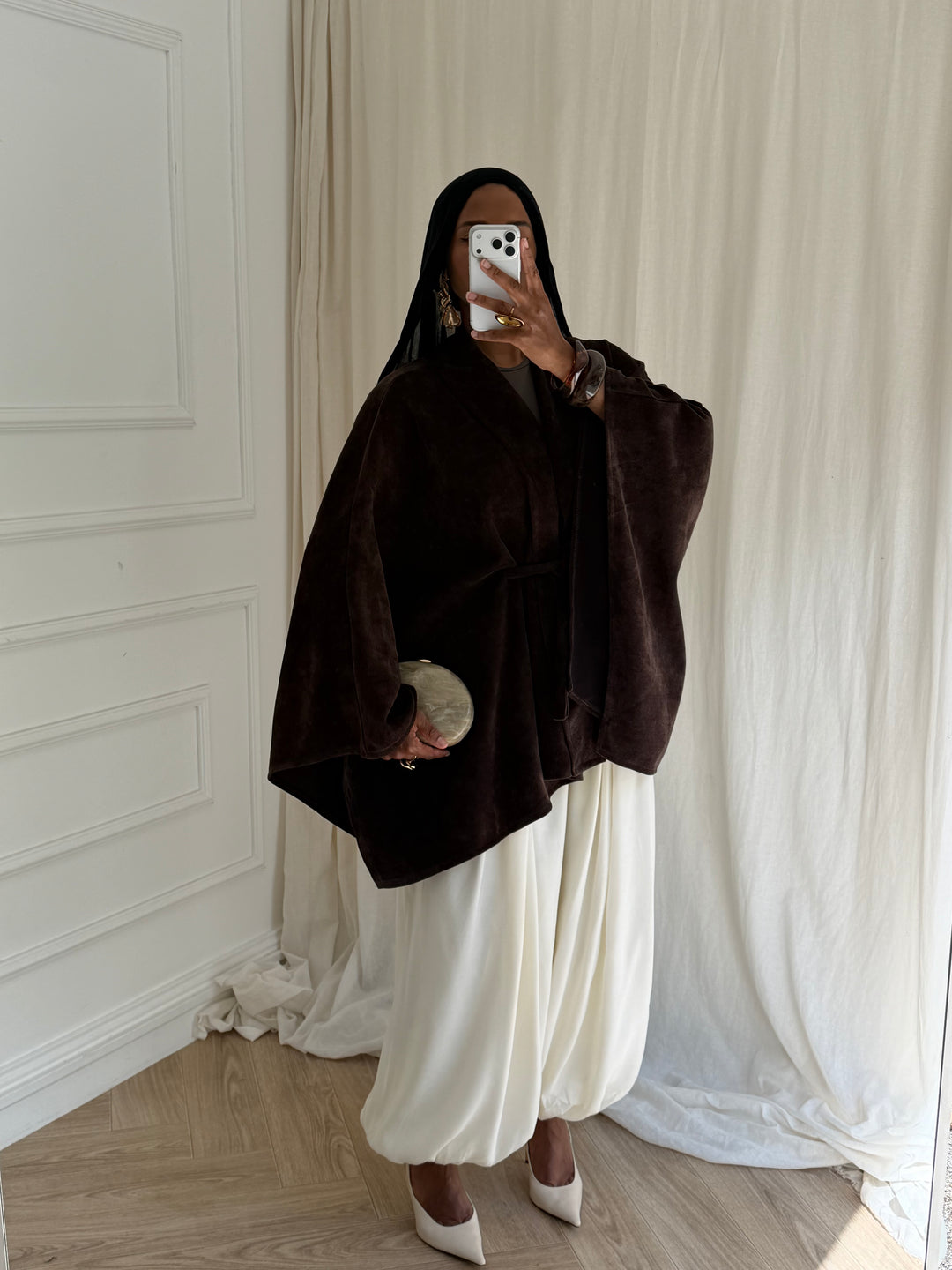 GILET NATI MARRON